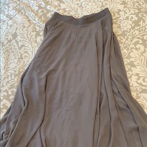 Gray maxi skirt